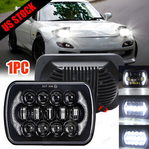 7x6 5x7 inch LED Headlight Hi/Lo Beam Halo DRL for Mazda B2200 B2600 RX-7 Trucks
