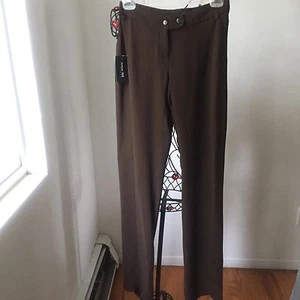 PATRIZIA PEPE Brown 100% Viscose Straight Leg Trousers Sz 44 NWT - Bild 1 von 10