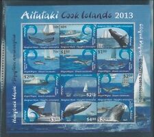 2013 Aitutaki Cook Islands Marine Postage Stamps Sheet #612 Mint Never Hinged VF