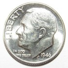 1946 Roosevelt Dime Ch Bu (P139)