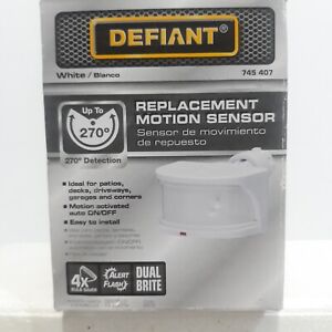 New Defiant 270° White Integrated LED Outdoor Replacement Motion Sensor 745 407