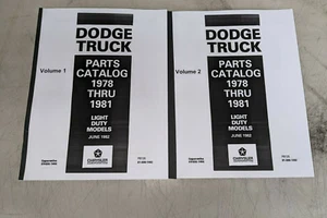 1978 Dodge D200 Truck Cab & Chassis Parts Catalog Manual - Picture 1 of 1