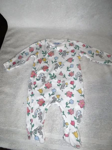 Vestiti bambina nuovi senza etichette Jojo mamma Bebe 0-3 mesi vestito con piedi di topo fiore - Foto 1 di 3