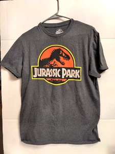 Jurassic Park Jurassic World Gray Unisex Movie Graphic T-Shirt Size Medium - Picture 1 of 4