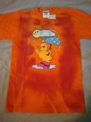 Niños S 18 Camiseta Naranja con Pato Paraguas Botas de Lluvia Estampado 277526 Foto 1 de 2