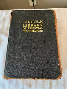 The Lincoln Library of Essential Information Vintage 1946 Book - Picture 1 of 5
