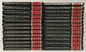 1991 Compton's Encyclopedia By Britannica Complete 26 Volume Complete Set Red - Picture 1 of 23