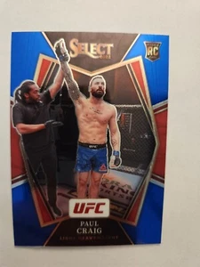 2022 Select UFC Paul Craig  #195 PREMIER Retail BLUE Rookie RC Featherweight - Picture 1 of 2