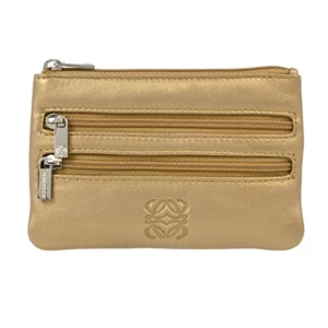 Loewe Gold Leather Mini Pouch Clutch Bag 060810 133953 - Picture 1 of 7