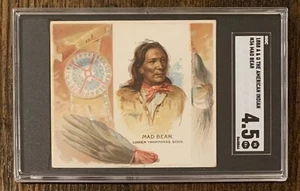 1888 Allen & Ginter N36 Mad Bear the American Indian Sgc 4,5 - Imagen 1 de 3