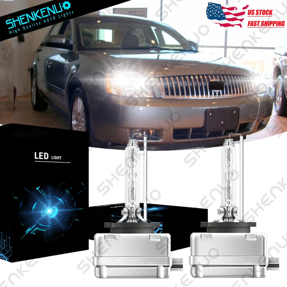 For Mercury Montego 2005-2007 D1S 6000K Low Beam Xenon HID Headlight Bulb Set 2 - Изображение 1 из 4
