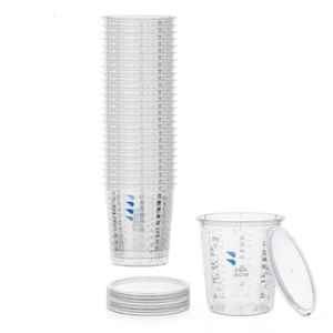 Messbecher 385ml / 680ml 1:1 3:1 4:1 5:1 7:1 Skala Deckel Maler Epoxidharz - Bild 1 von 29