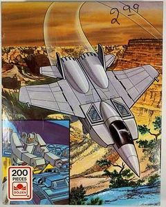 GOBOTS Leader-1 VINTAGE NEW SEALED 200 piece Puzzle 1985 GOLDEN - Picture 1 of 6