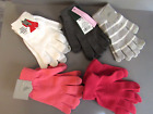 Lot de 5 paires de gants en tricot mignons - (4 paires sont neuves avec étiquettes et compatibles écran tactile)