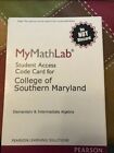 MyMathLab for College of Southern Maryland for Elementary & Intermediate Algebra