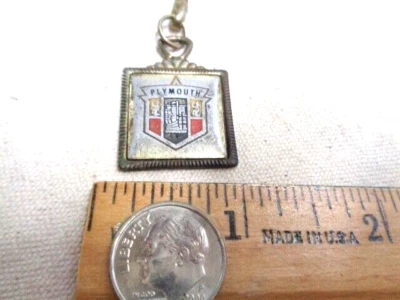 1958 1961 PLYMOUTH CAR fob Key chain Vintage keychain CAR classic OLD - Image 1 of 3