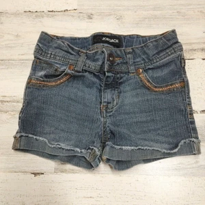 Jordache Jean Shorts Girls Size 8 Adjustable Waist Cutoff Frayed Cuffed - Picture 1 of 6