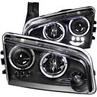 ANZO for 2006-2010 Dodge Charger Projector Headlights w/ Halo Black