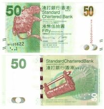 2014 Hong Kong Standard Chartered Bank 50$ Banknote UNC P298d
