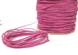 1.5mm or 2mm width - 5 yds-20yd Azalea Red Round Elastic Cord Thread ET15 - Picture 1 of 10