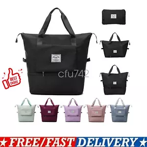 Foldable Travel Bag- Unisex Lightweight Large Capacity Folding Duffel Travel Bag - Picture 1 of 17