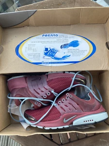 Nike - Air Presto gewebt/S Herren UK7 - UK9/Vintage/2004 302840 631 brandneu in Verpackung rot - Bild 1 von 10