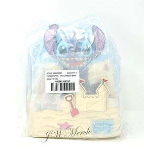 Disney Parks Loungefly Lilo And Stitch Scrump Beach Sand  Mini Backpack Blue NEW - Picture 1 of 4