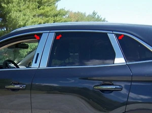 (FOR) 2015-2018 LINCOLN MKC 6 Piece Stainless Steel Pillar Post Trim. 4-door - Picture 1 of 1