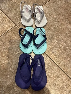 Lot Of 3 Toddler Old Navy Summer Sandals Size 8 Girls  - Image 1 of 4