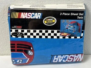 Vintage Dan Rivers Sport Zone NASCAR Twin 3 Piece Sheet Set NEW - Picture 1 of 7