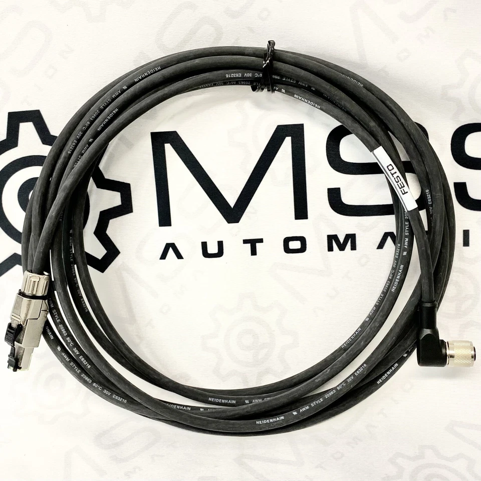 FESTO NEBM-M12W8-E-5-N-R3G8 5213423 24VDC Encoder Cable - Image 1 of 4