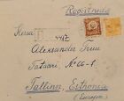 A) 1920,  BRAZIL,  RARE DESTINATION,  FROM SANTA CRUZ TO ESTHONIA,  REGISTERED 4417,