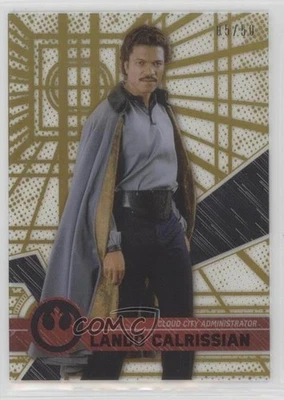 2017 Star Wars High Tek Pattern 1 Gold Rainbow Foil 5/50 Lando Calrissian 0s3 - Image 1 of 3