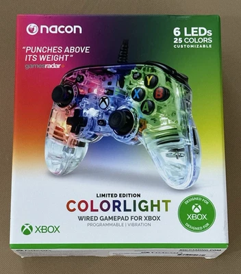 Nacon Limited Edition Colorlight LED Programmable XBOX Controller - New/Sealed - Image 1 of 4