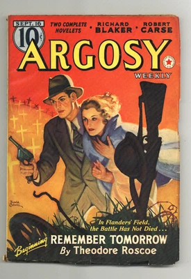 Argosy Part 4: Argosy Weekly Sep 16 1939 Vol. 293 #3 FN+ 6.5 - Image 1 of 3