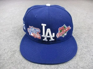 Los Angeles Dodgers Mütze Kappe nicht verstellbar Herren 7 1/4 World Series Patch MLB New Era - Bild 1 von 14