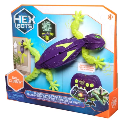 HEX BOTS Glow in Dark Wall Climbing Gecko RC Toy Rechargeable Robot For Kids 4+ - Image 1 of 4