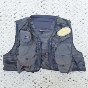 Patagonia Mesh Master II Stealth Fly Fishing Pack Cargo Vest Grey - Large - Picture 1 of 4