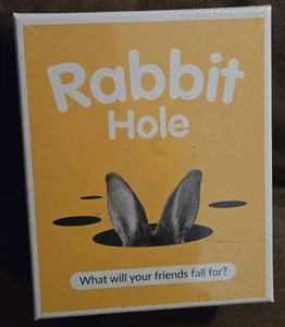 RABBIT HOLE.. WHAT WILL YOUR FRIENDS FALL FOR? FUN FAMILY PARTY GAME FROM DYCE  - Picture 1 of 6