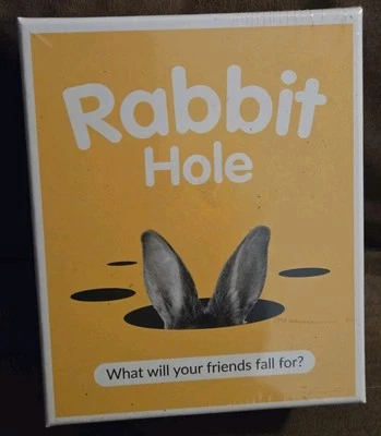RABBIT HOLE.. WHAT WILL YOUR FRIENDS FALL FOR? FUN FAMILY PARTY GAME FROM DYCE  - Image 1 of 4
