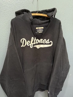 Vintage 90’s Champion Reverse Weave Black Deftones Band Hoodie Size 2XL - Image 1 of 4