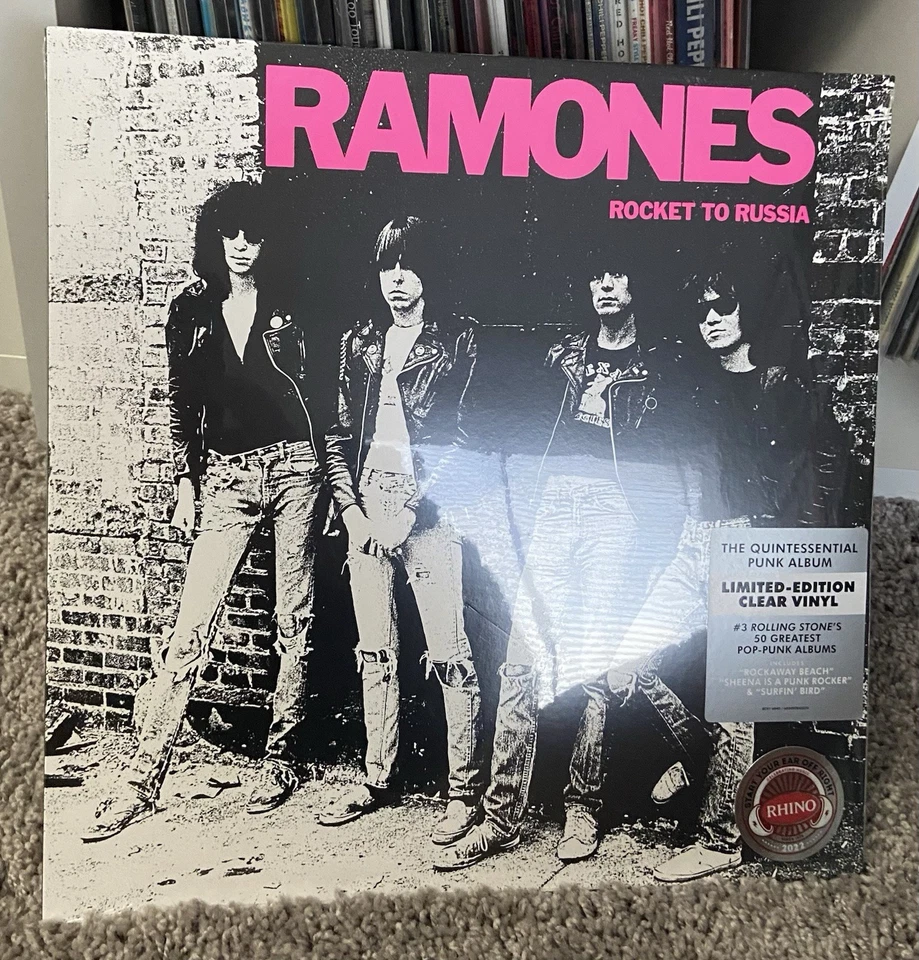 RAMONES ROCKET TO RUSSIA LP RECORD CLEAR VINYL ROCKTOBER NEW SEALED - Imagem 1 de 1