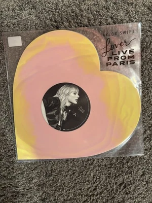 Taylor Swift Lover Live From Paris Heart Shaped Vinyl 2025 – BRAND NEW - Image 1 of 2