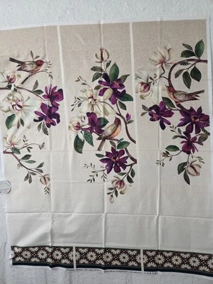 Northcott AVALON DP24845 100% Cotton by Sumit Gill Orchid Panel 36" x 44" - Image 1 of 4