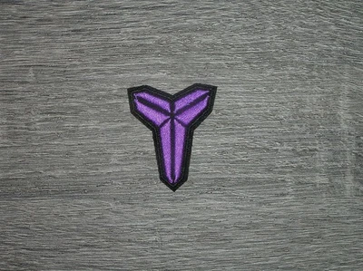 Kobe Bryant Mamba Purple/Black Basketball Embroidered Iron On Patch 1.5" x 1.75"