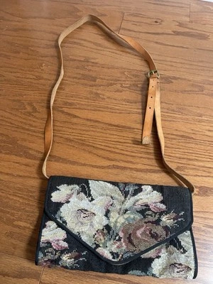 Rare Polo Ralph Lauren Tapestry Crossbody/Shoulder/Clutch Purse Bag ~11x6.5x1.5” - Image 1 of 4