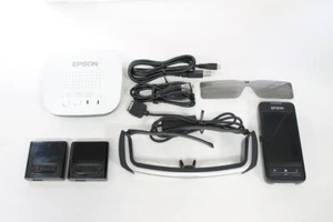 Epson Moverio BT‑200AV Smart Glasses with Wireless Mirroring Adapter Japan Set - Picture 1 of 7
