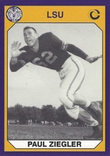 1990 Collegiate Collection LSU Tigers #188 Paul Ziegler