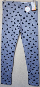 Wonder Nation Girls' Grey Cats Allover Tough Cotton Leggings Size L (10-12) Plus - Picture 1 of 7