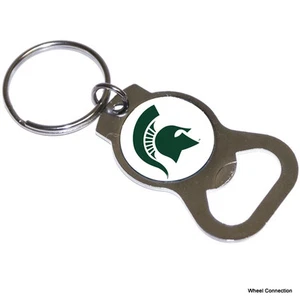 Bottle Opener Key Ring, Michigan State Spartans Sports NCAA Lic. Official Fan - Picture 1 of 4
